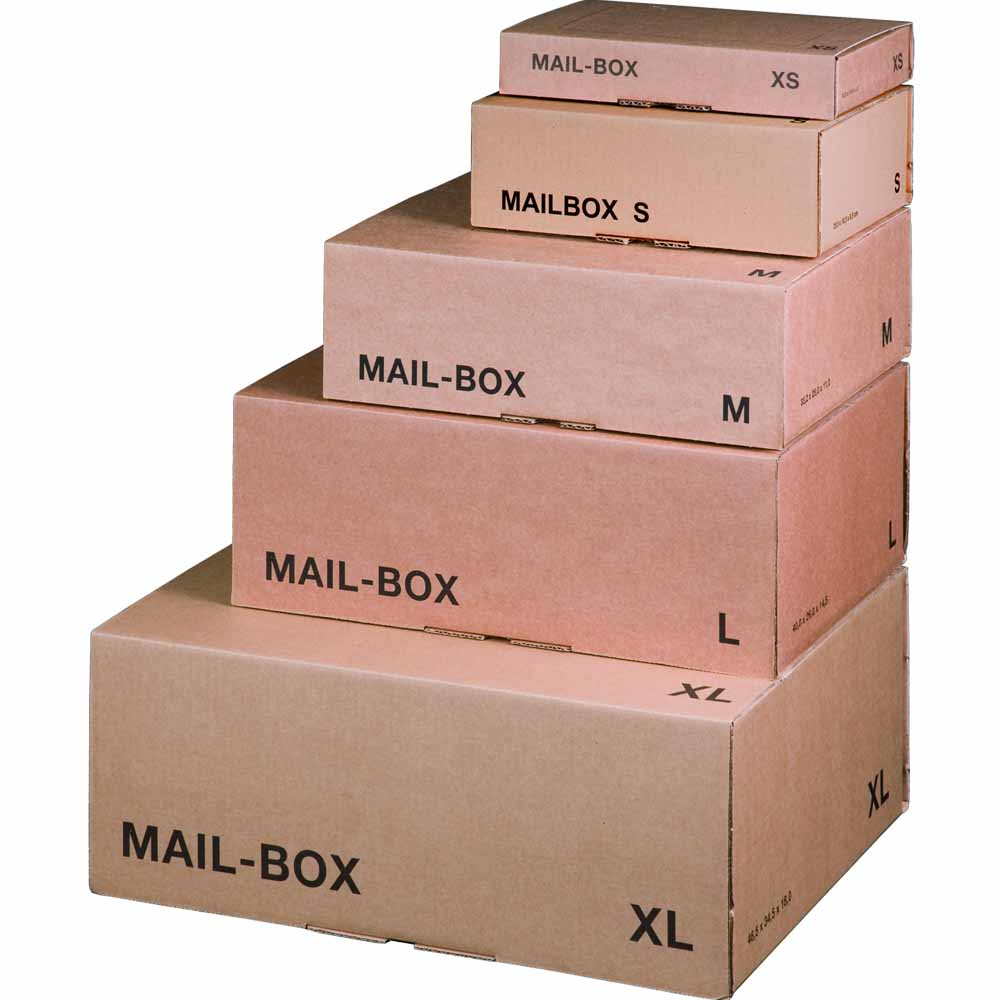 350 Stück VK Maxibrief karton Größe M Paket Versandkarton MAIL BOX Weiss 