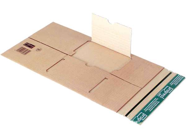Buchverpackung mit zentraler Packgutaufnahme DIN C5 230x165x-70 mm